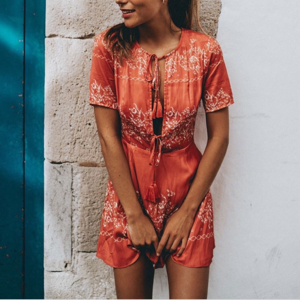 Tularosa tallulah dress - red / small - sold out